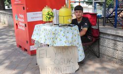 14 yaşındaki Buğra, limonata satarak ayda 90 bin lira kazanıyor