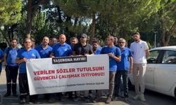 Taşeron işçilerden Büyükşehir’e tepki!