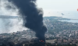 İşçi konteynerinde korkutan yangın!