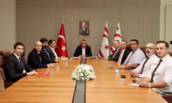 Erhürman, Girne’deki gemi faciası için Türkiye’den gelen heyeti kabul etti