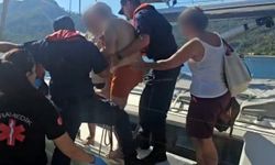 Fethiye ve Marmaris açıklarında iki tıbbi tahliye