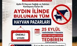 Aydın’da hayvan pazarları kapatıldı
