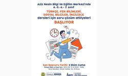 Aziz Nesin Bilgi ve Eğitim Merkezi'nde soru çözüm atölyeleri başlıyor