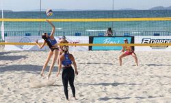 Çeşme’de uluslararası plaj voleybolu heyecanı
