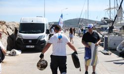 Çeşme kıyılarında temizlik