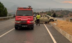 Çine’de otomobil takla attı: 4 yaralı