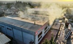 Gaziemir’de iş yerinde yangın paniği!