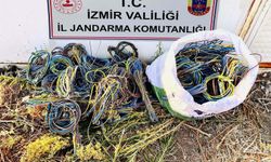 İzmir’de kablo hırsızlarına suçüstü!