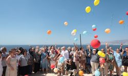 Konak’ta rengarenk balonlar gökyüzüne bırakıldı