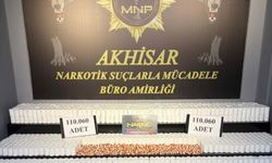 Akhisar’da 110 bin 60 sentetik ecza hapı ele geçirildi