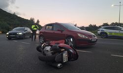 Menteşe’de motosiklet ile otomobil çarpıştı