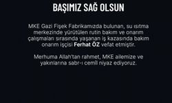 MKE Gazi Fişek Fabrikası'nda iş kazası: 1 işçi yaşamını yitirdi