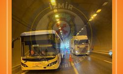 Bayraklı Tüneli’nde otobüs arızası