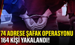 İzmir’de 74 adrese şafak operasyonu: 164 kişi yakalandı!