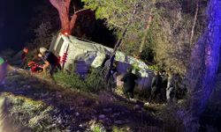 Antalya’da tur minibüsü şarampole devrildi: 15 yaralı