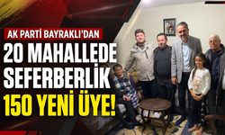 AK Parti Bayraklı’dan 20 mahallede seferberlik: 150 yeni üye!