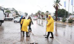Bodrum’da sağanak sonrası ekipler sahaya indi