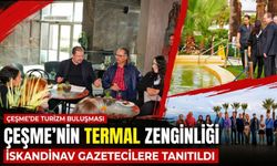Çeşme’nin şifalı suları İskandinav gazetecilere anlatıldı