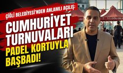 Çiğli’de Cumhuriyet Turnuvaları padel kortuyla başladı