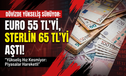 Dövizde yükseliş: Euro 55 TL’yi, Sterlin 65 TL’yi aştı!