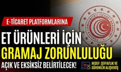 E-ticarette et ürünleri için yeni uyarı