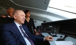 Erdoğan, Çerkezköy-Kapıkule Hızlı Tren hattında test sürüşü yaptı
