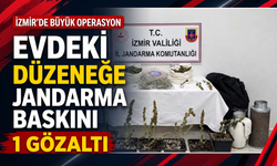 Evdeki düzeneğe jandarma baskını: 1 gözaltı!