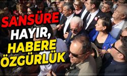 Özgür Özel, İzmir’deki 'Sansüre hayır, habere özgürlük' yürüyüşüne katıldı