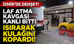 Laf atma kavgası kanlı bitti: Kulağını ısırdı!