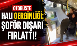 İzmir’de otobüste halı gerginliği: Şoför dışarı fırlattı!