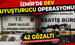 Menemen’de dev operasyon! 42 şüpheli gözaltında!