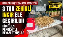 Ödemiş’te 3 ton kimyasalla beyazlatılmış incir ele geçirildi