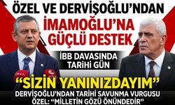 Özel ve Dervişoğlu’ndan İmamoğlu’nun savunmasına destek