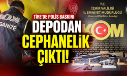 Tire’de depodan cephanelik çıktı!