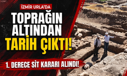 Urla'da toprağın altından tarih çıktı! 1. derece sit kararı!