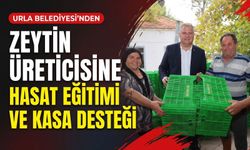 Urla Belediyesi’nden zeytin üreticisine destek