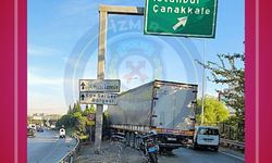İzmir’de Akçay Caddesi üzerinde trafik kazası