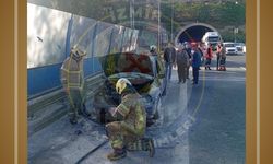 Bornova yönünde araç yangını!
