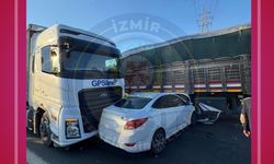 İzmir otoyolunda kaza: 3 kilometrelik yoğunluk oluştu