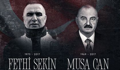 İzmir’in şehitleri Fethi Sekin ve Musa Can unutulmadı