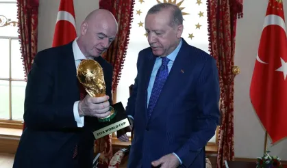 Cumhurbaşkanı Erdoğan FIFA Başkanı Infantino’yu kabul etti