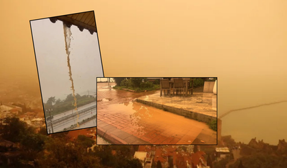 Göz gözü görmedi, çamur yağdı! Afrika'dan gelen çöl tozu Türkiye'ye giriş yaptı