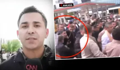 CNN TÜRK muhabirine Özgür Özel'in korumalarından ve Ali Mahir Başarır'dan saldırı
