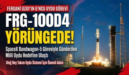 Fergani Uzay’ın 6’ncı uydusu FRG-100D4 yörüngeye yerleşti