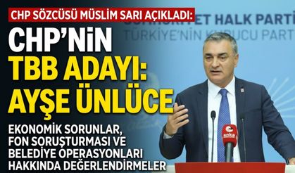 CHP’den TBB seçiminde Ayşe Ünlüce kararı