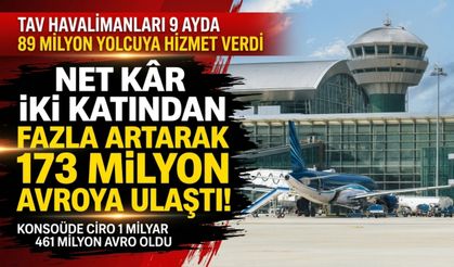 TAV Havalimanları 9 ayda 89 milyon yolcuya hizmet verdi