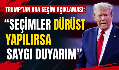 Trump'tan ara seçim mesajı: 'Dürüst olursa saygı duyarım!'