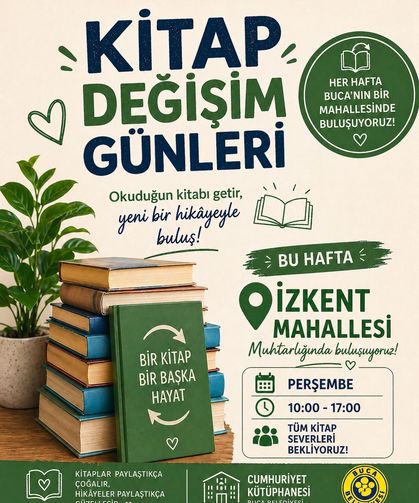Buca’da kitaplar elden ele: Değişim günleri başlıyor!