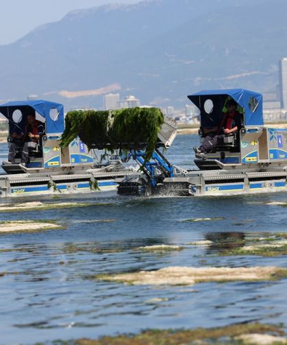 İzmir Büyükşehir’den Körfez’de temizlik mesaisi