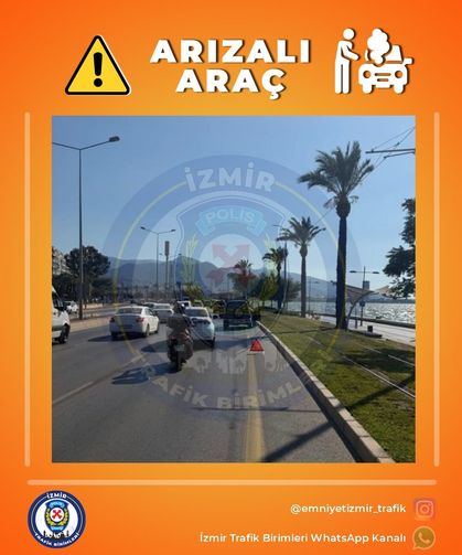 İzmir sahil yolundan gidecekler dikkat!
